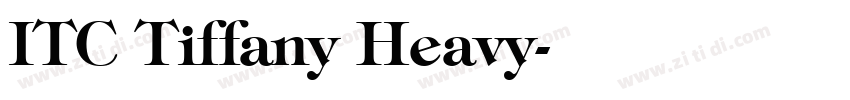 ITC Tiffany Heavy字体转换